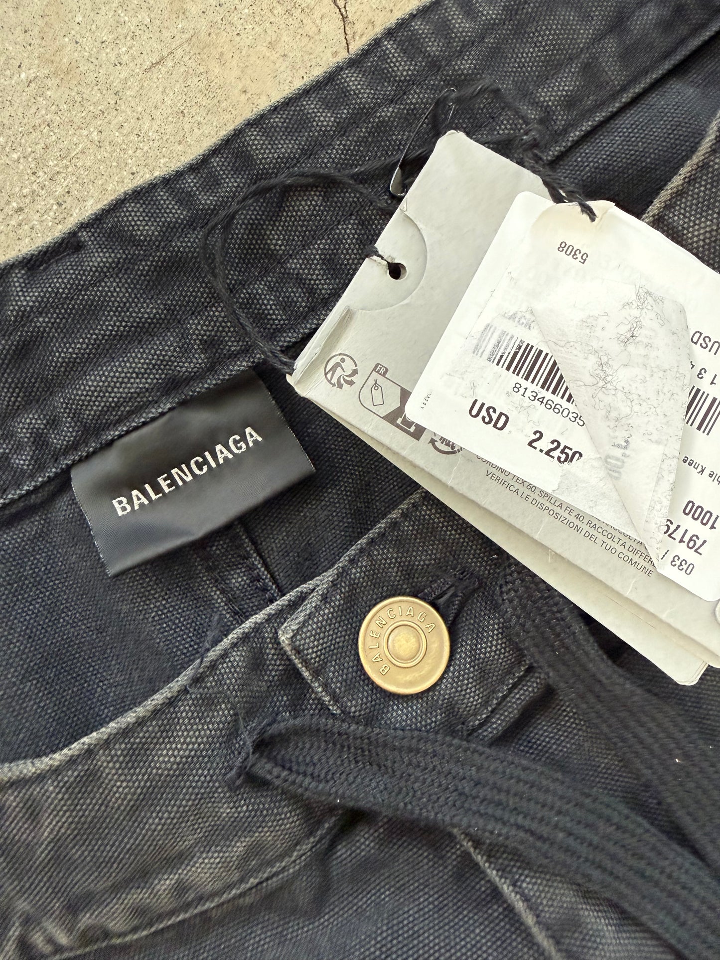 Balenciaga double knee baggy pants - Xia Office