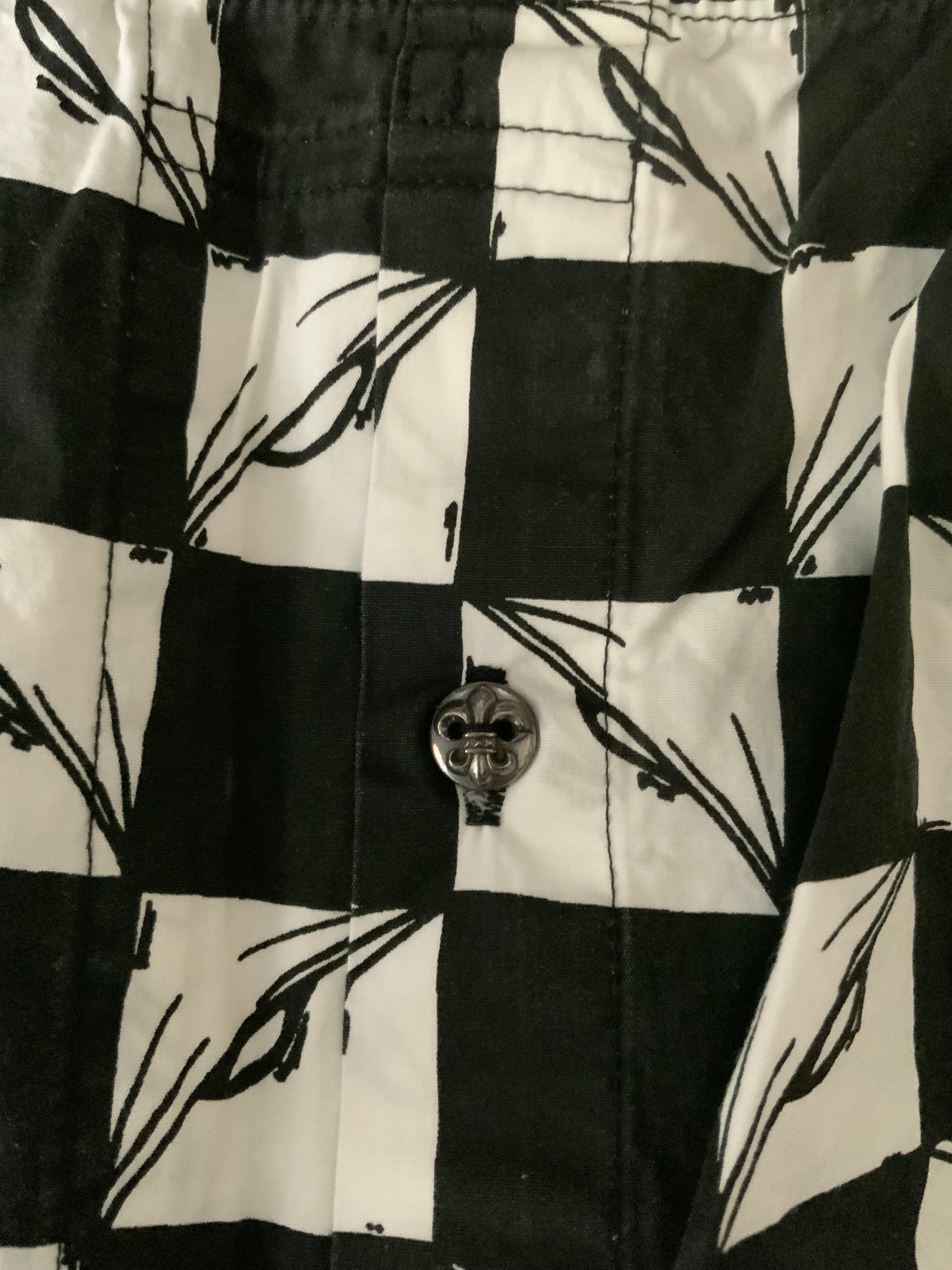 Chrome Hearts Matty Boy checkered 99 eyes shorts - Xia Office