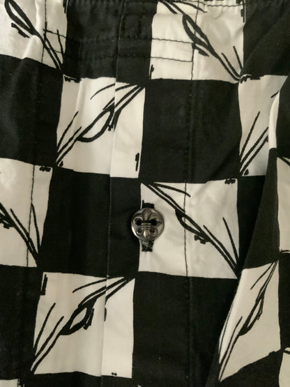 Chrome Hearts Matty Boy checkered 99 eyes shorts - Xia Office