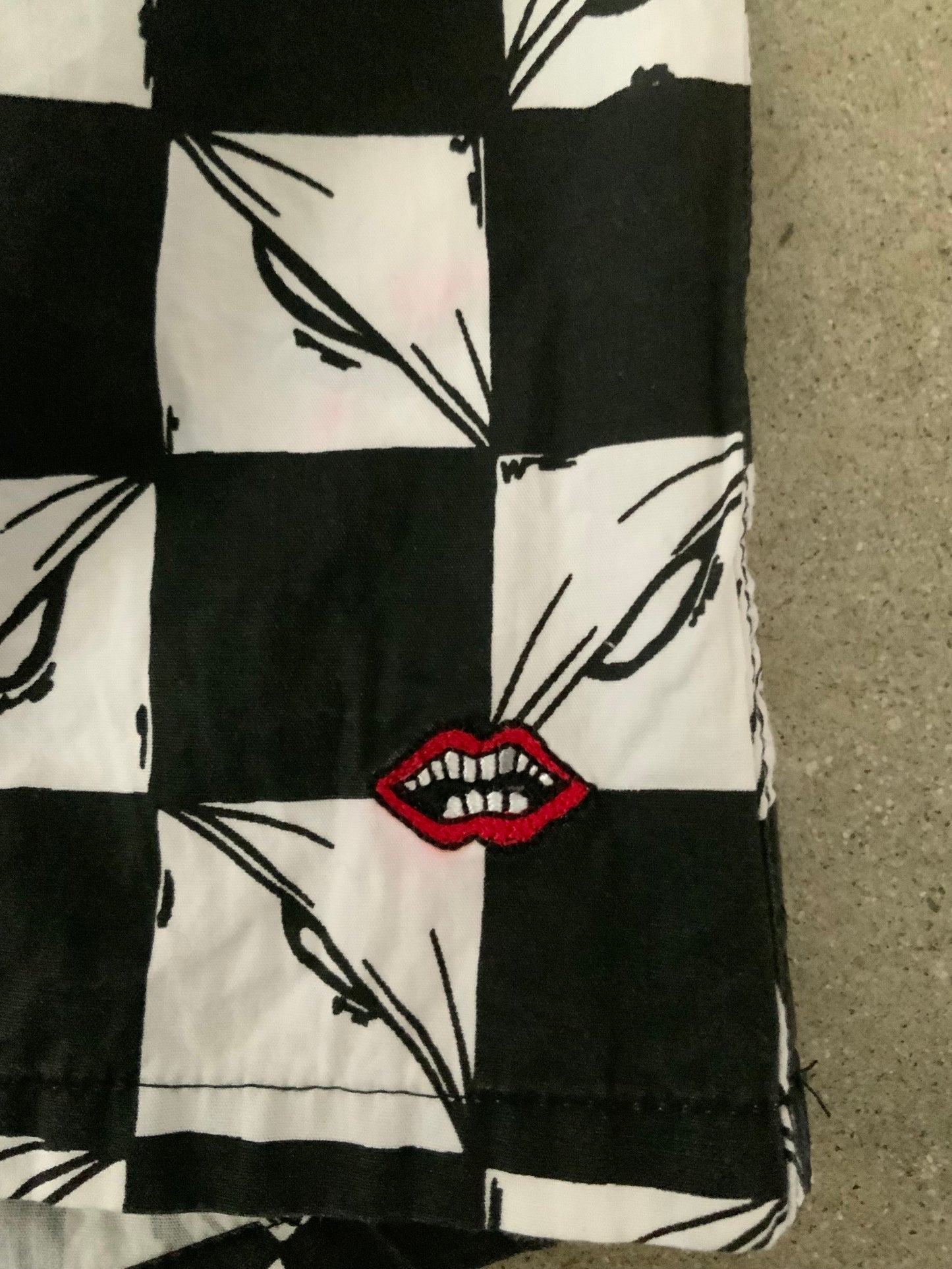 Chrome Hearts Matty Boy checkered 99 eyes shorts - Xia Office