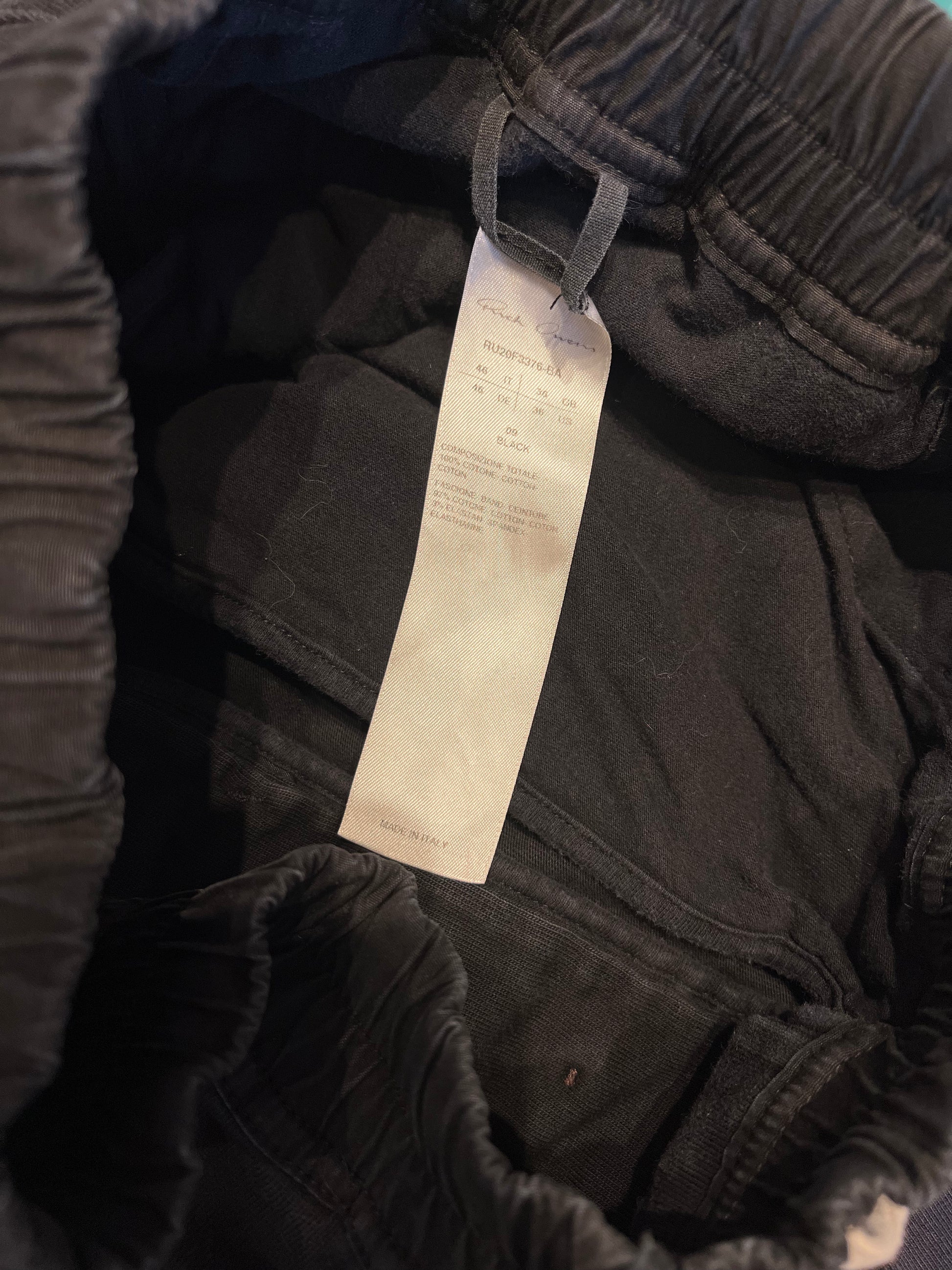 Rick Owens 20SS Cropped Cotton-jersey Sweatpants - Xia Office