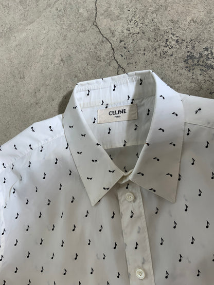 Celine musical note button up shirt - Xia Office