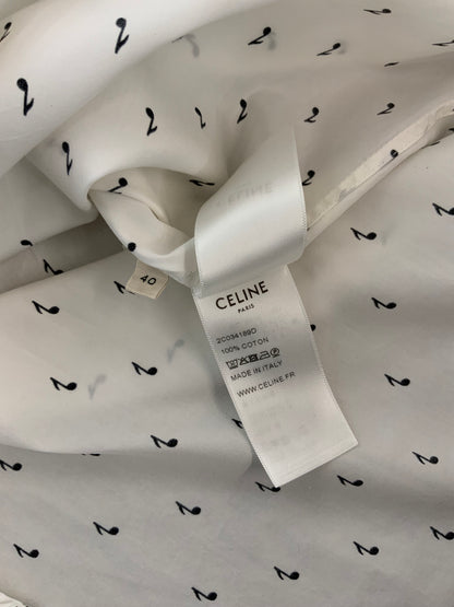 Celine musical note button up shirt - Xia Office