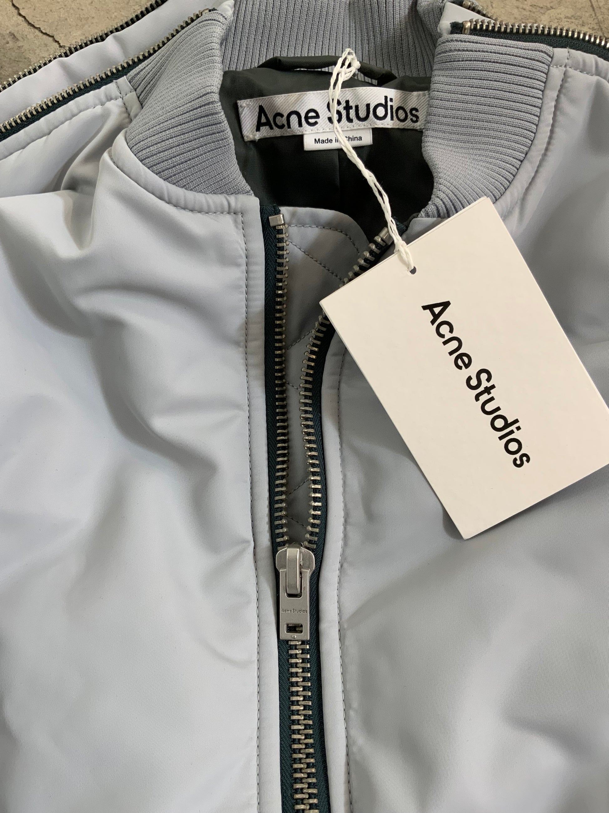 Acne Studios back zip bomber jacket - Xia Office