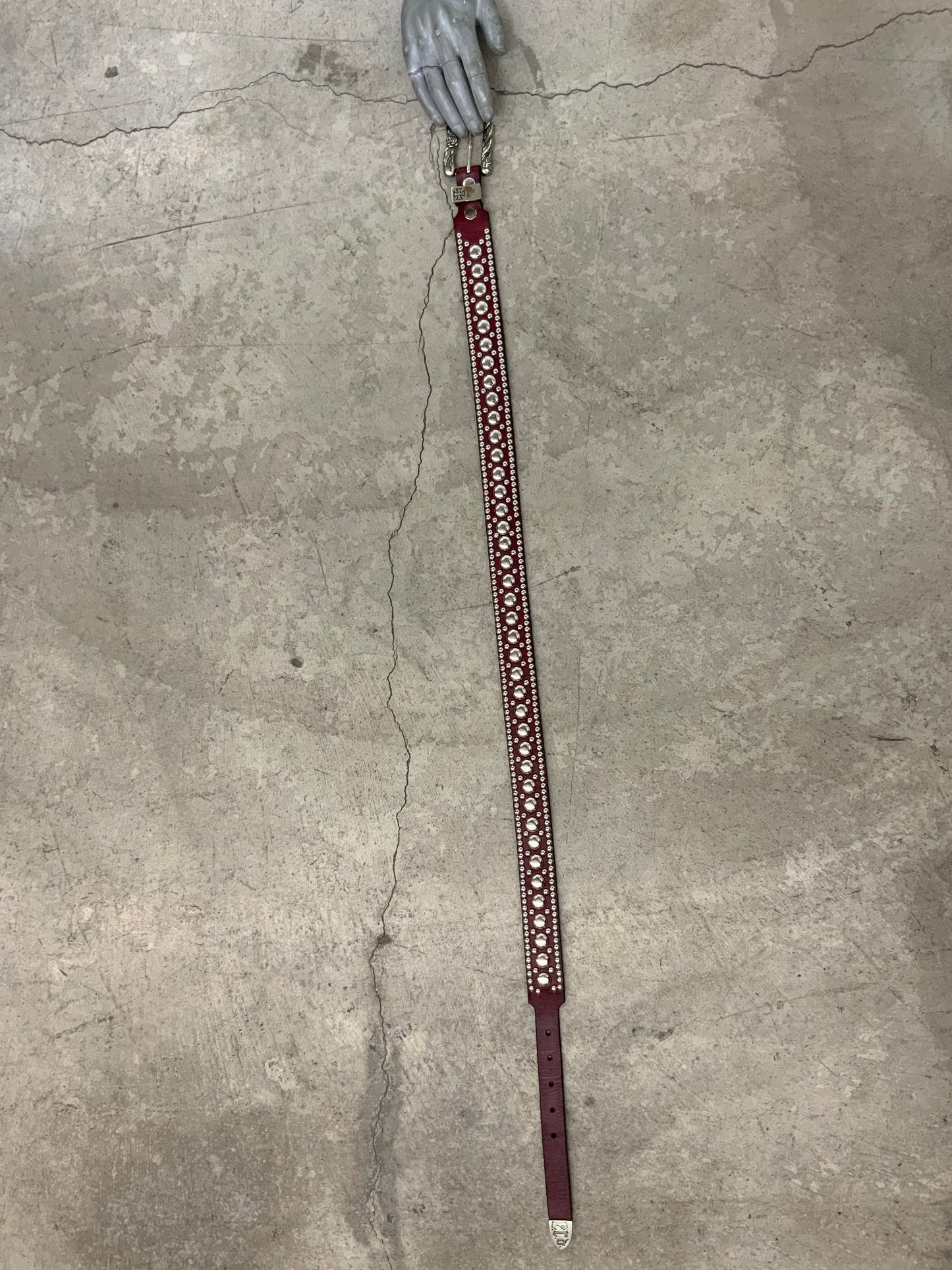 Enfants Riches Deprimes leather studded belt - Xia Office
