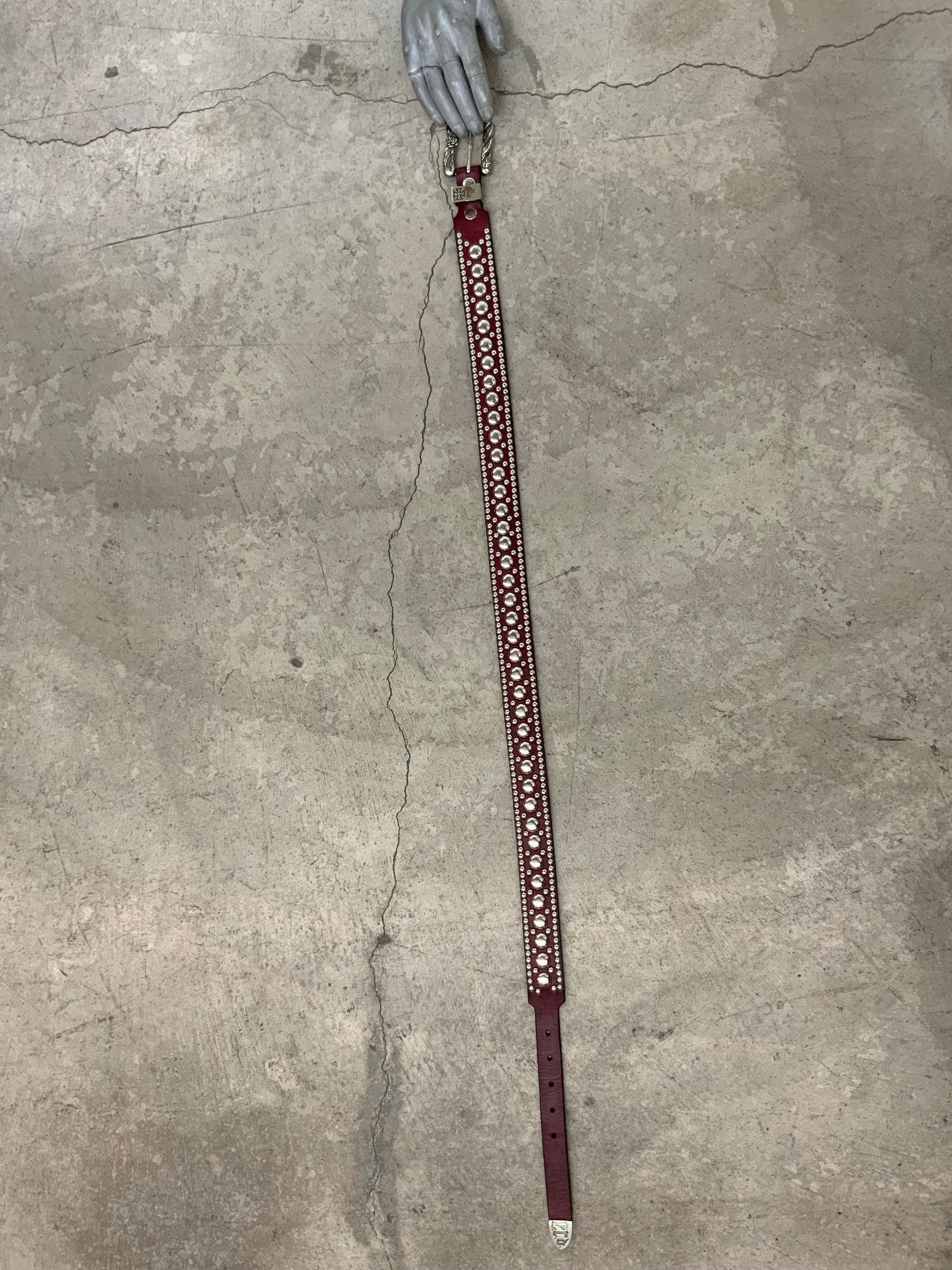 Enfants Riches Deprimes leather studded belt - Xia Office