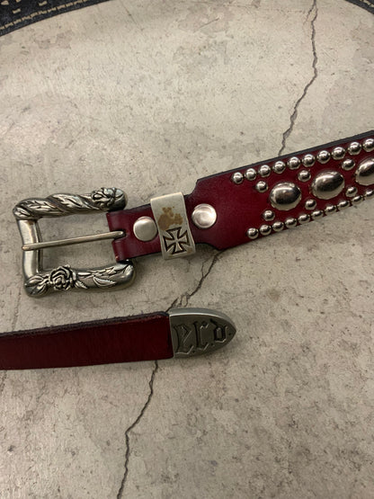 Enfants Riches Deprimes leather studded belt - Xia Office