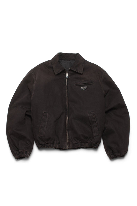 Prada Cotton Washed Detroit Blouson Jacket - Xia Office