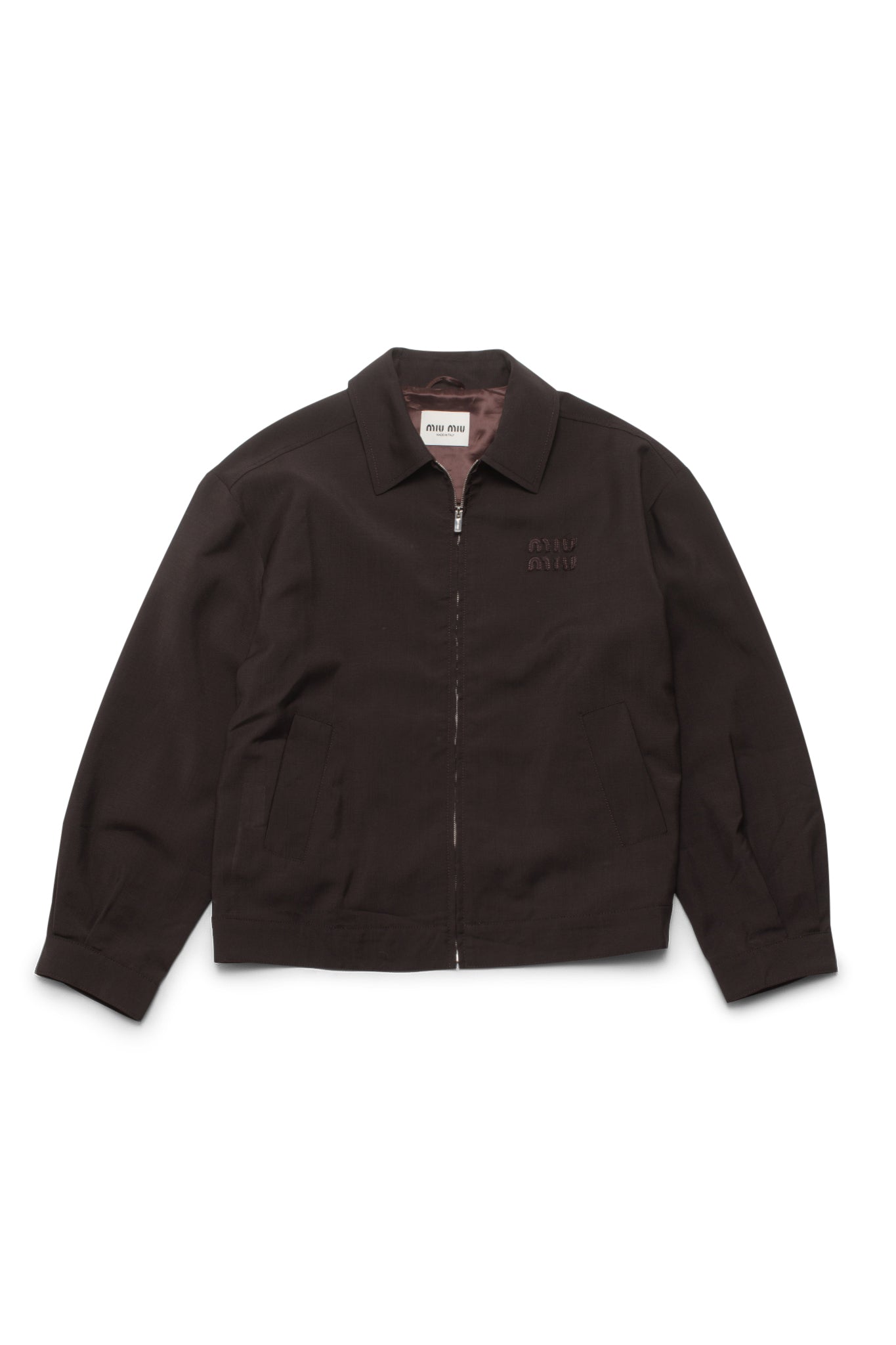 Miu Miu Ebony Mohair Blouson Jacket - Xia Office
