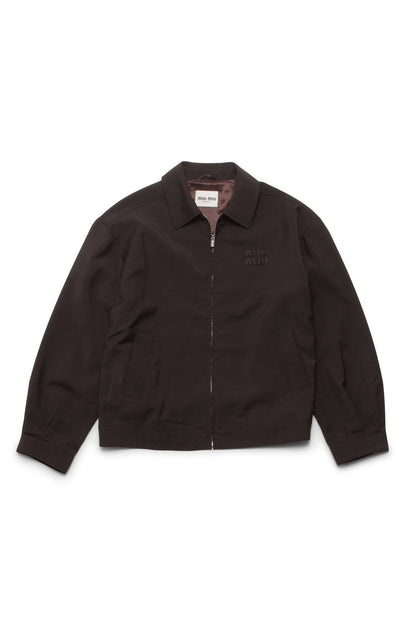 Miu Miu Ebony Mohair Blouson Jacket - Xia Office