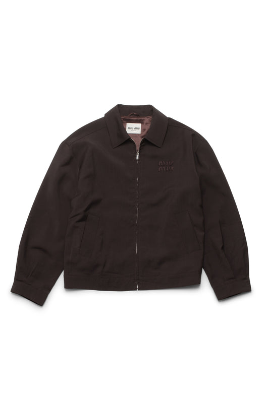 Miu Miu Ebony Mohair Blouson Jacket - Xia Office