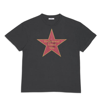 CEEC Hollywood Star T-shirt in Washed Black - Xia Office