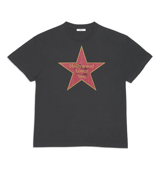 CEEC Hollywood Star T-shirt in Washed Black - Xia Office