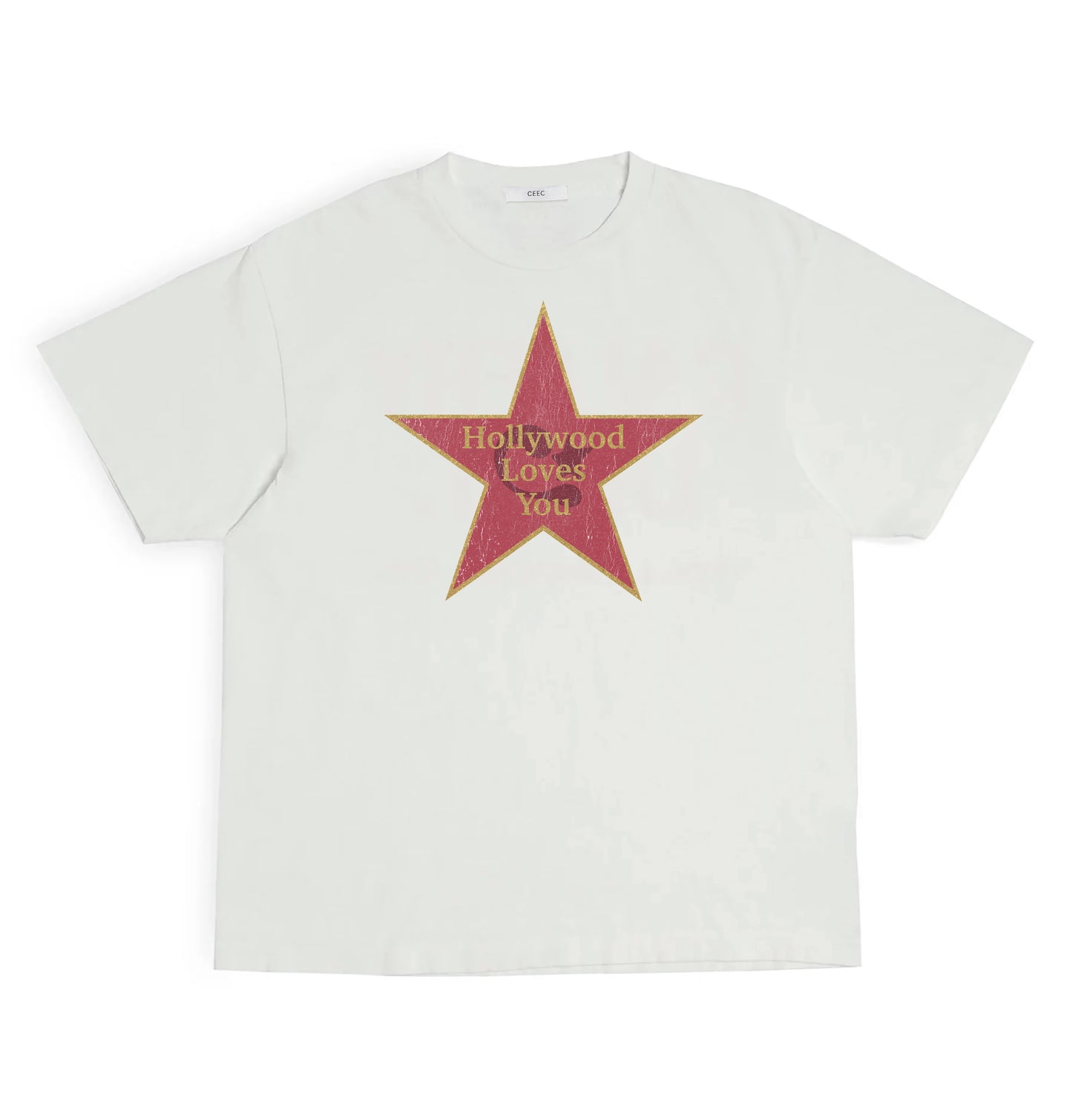 CEEC Hollywood Star T-shirt in Ivory - Xia Office