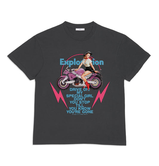 CEEC Motorcycle Girl T-shirt in Black - Xia Office
