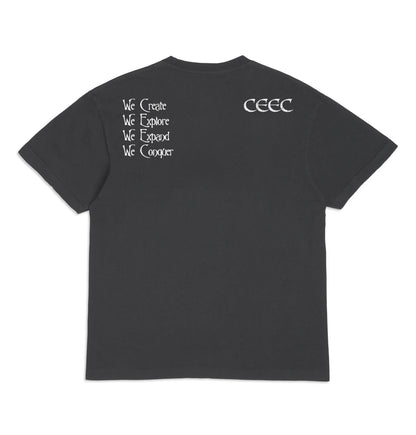 CEEC Tornado Type T-shirt in Washed Black - Xia Office