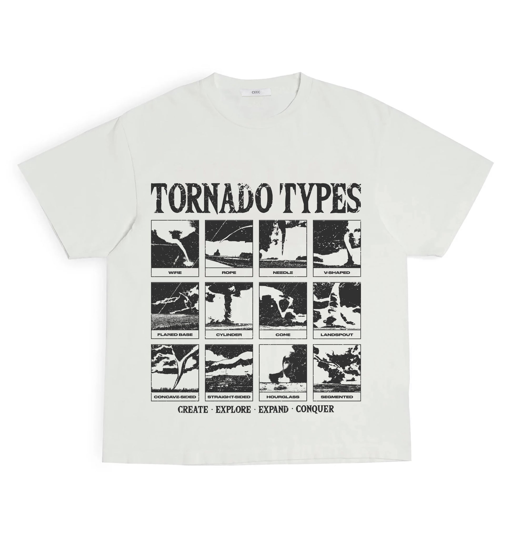 CEEC Tornado Type T-shirt in White - Xia Office