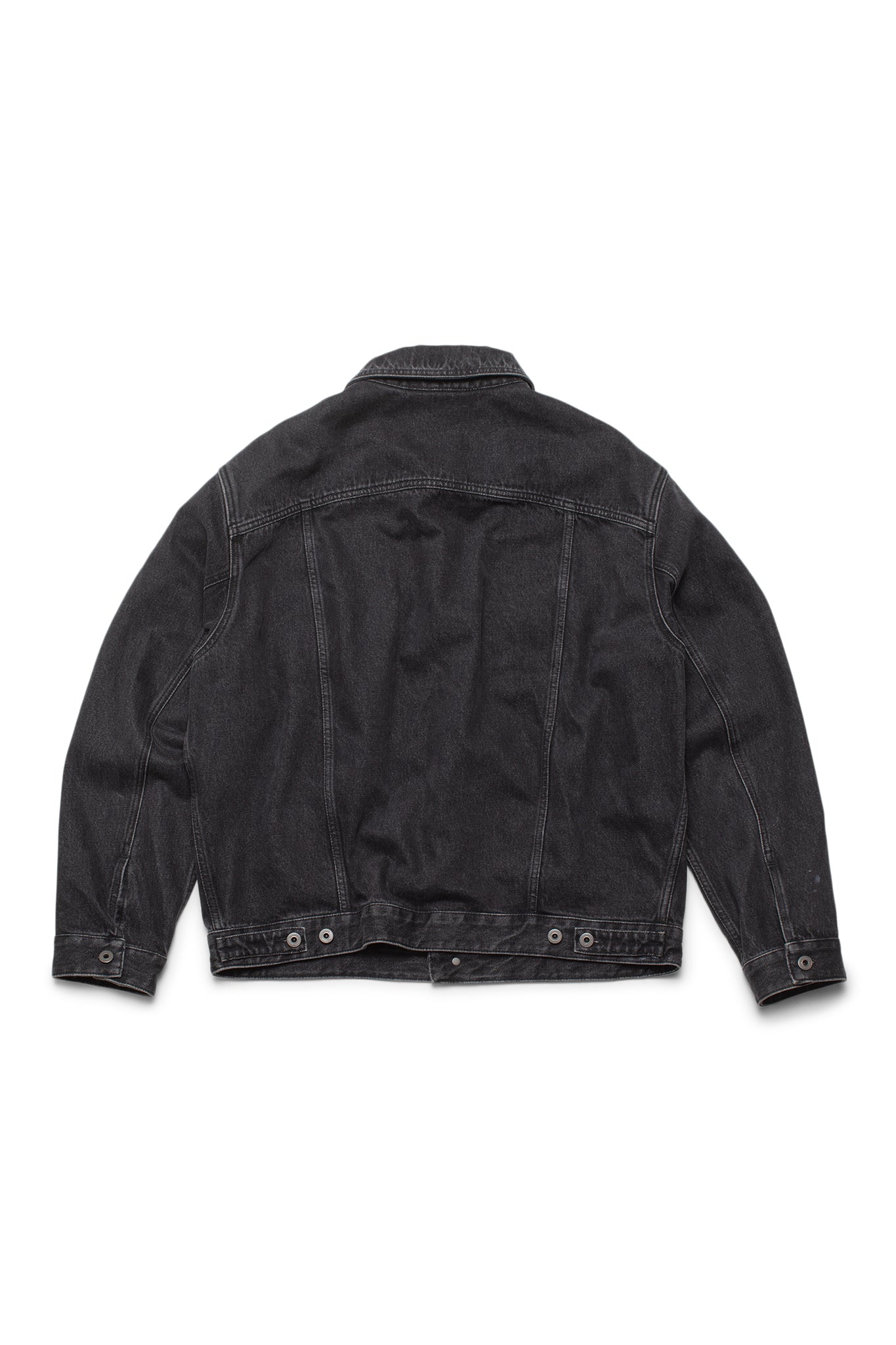 Valentino  Oversized Logo-Print Denim Jacket Black - Xia Office