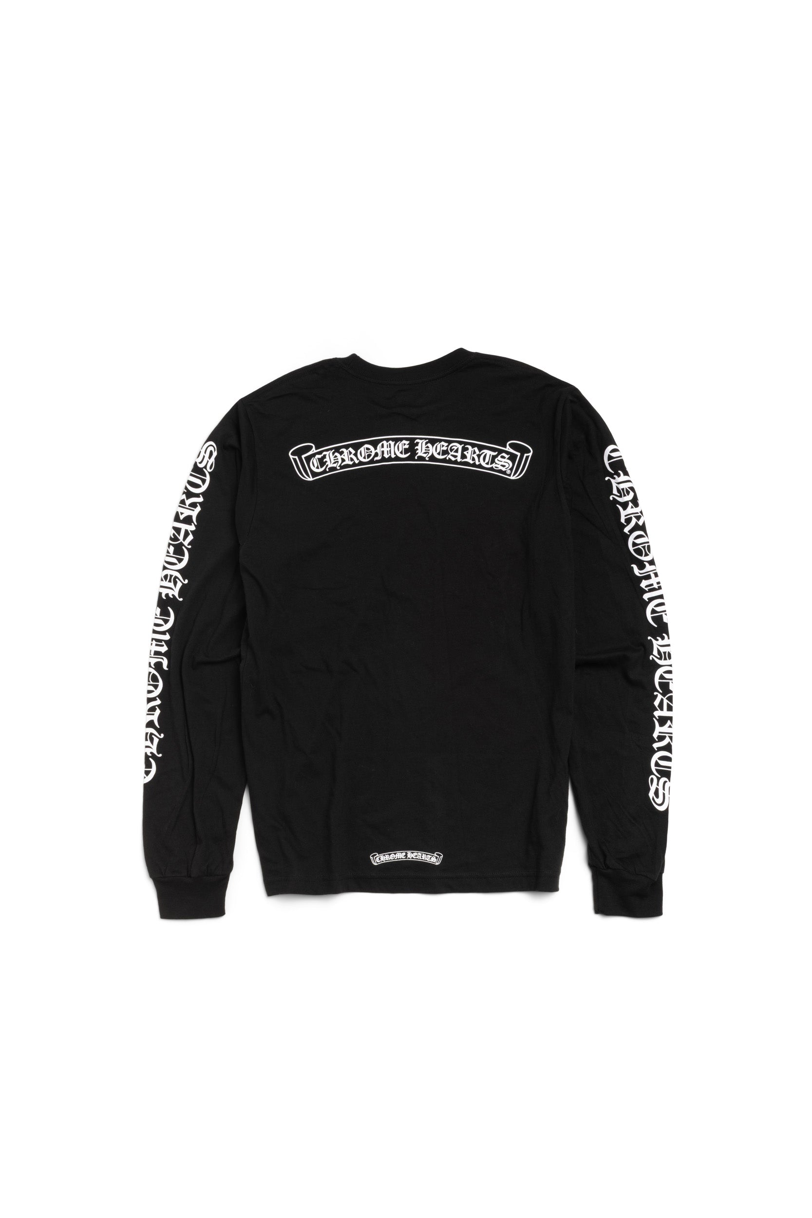 Chrome Hearts Scroll Logo Long Sleeve T-shirt - Xia Office