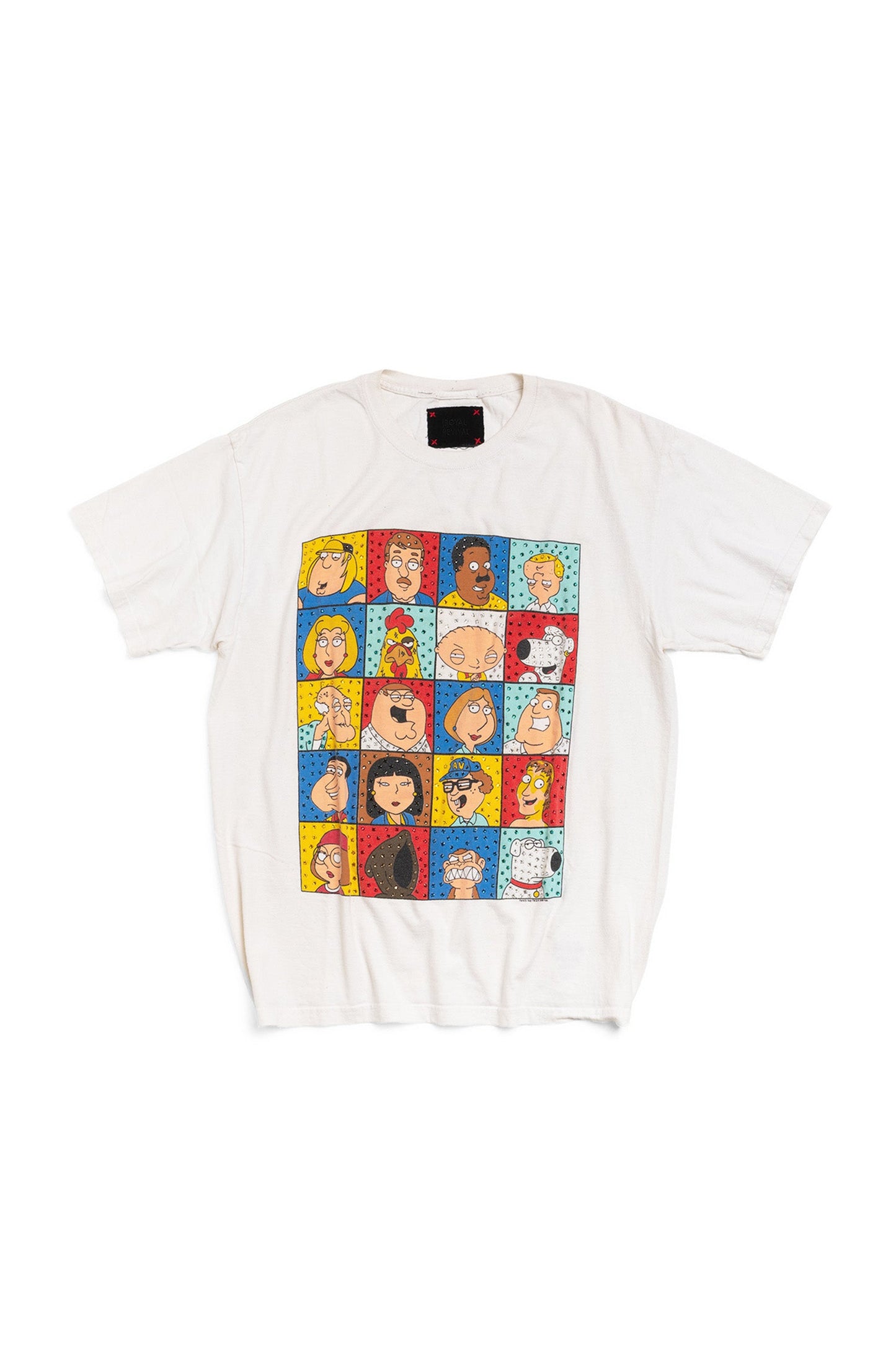 Vintage 2008 Family Guy TV Show T-Shirt With Hand-embellished Rhinestones - Xia Office