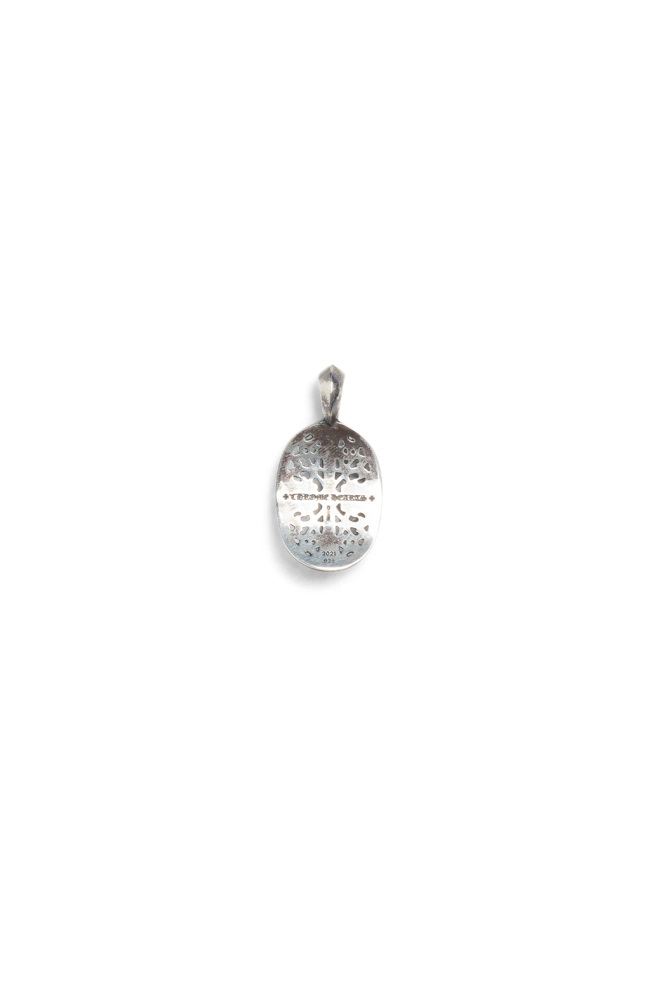 Chrome Hearts Silver CLSC OVAL Pendant - Xia Office