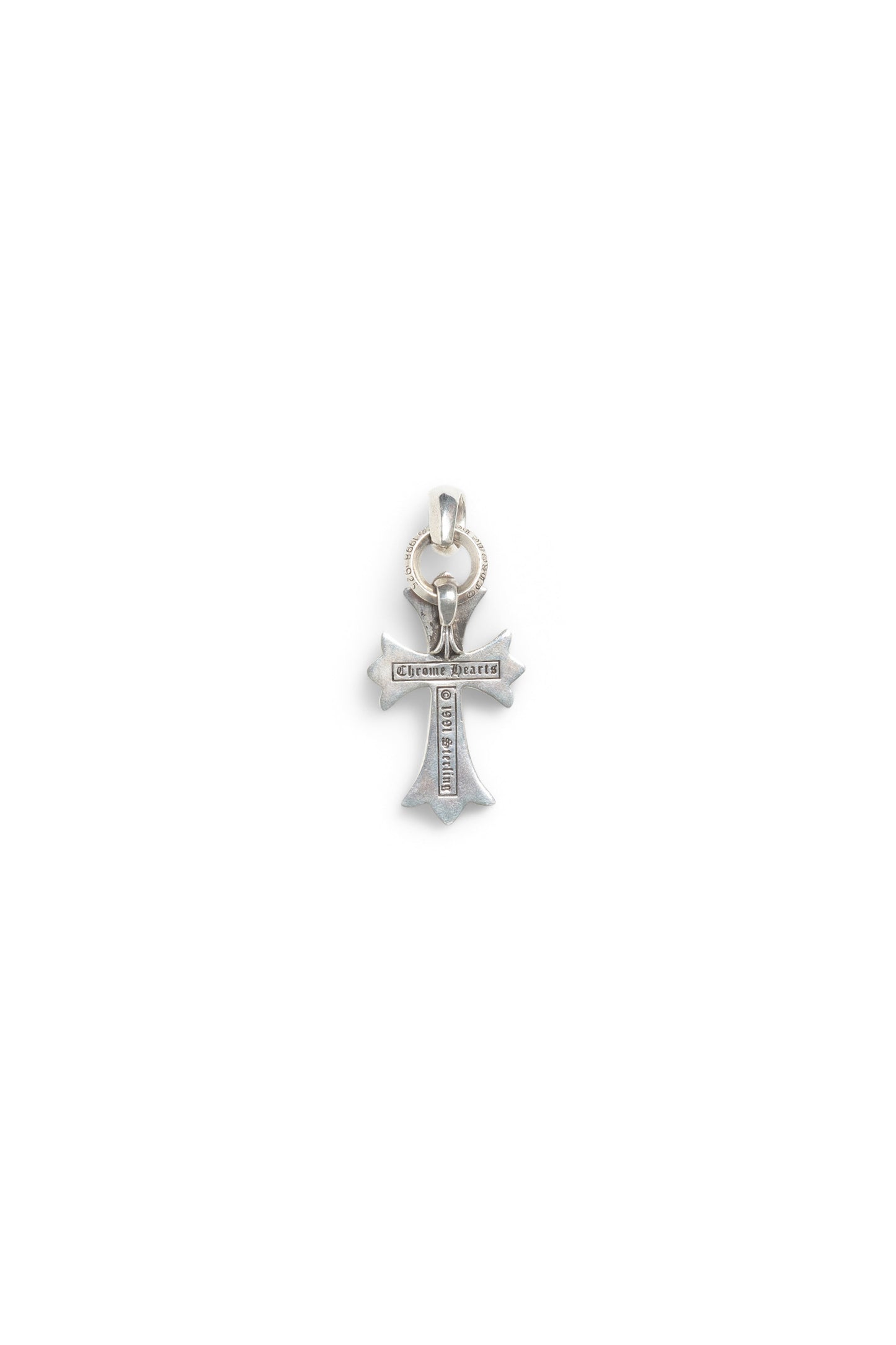 Chrome Hearts Silver Cross With Bale Pendant - Xia Office