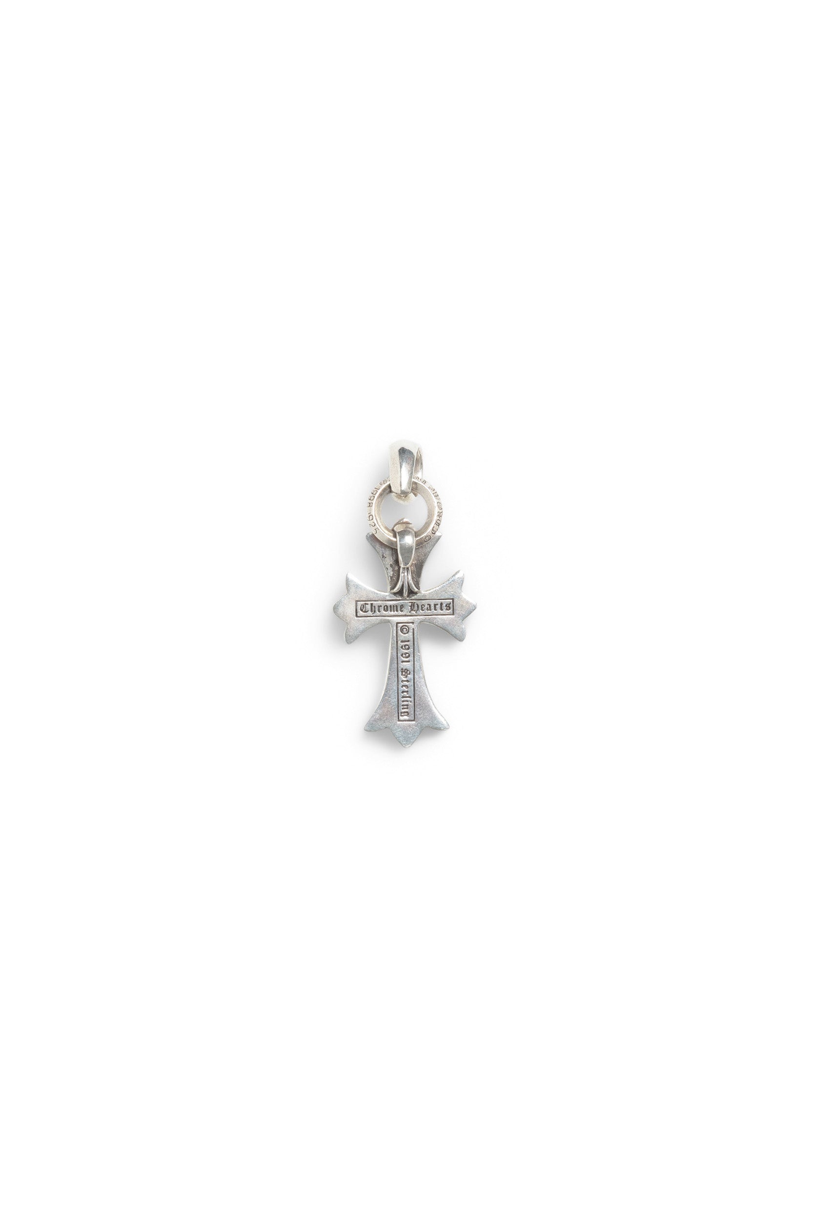 Chrome Hearts Silver Cross With Bale Pendant - Xia Office