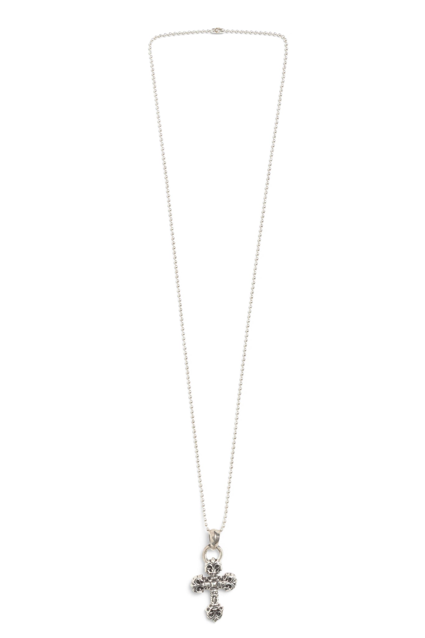 Chrome Hearts Filigree Cross Pendant with Ball Chain - Xia Office