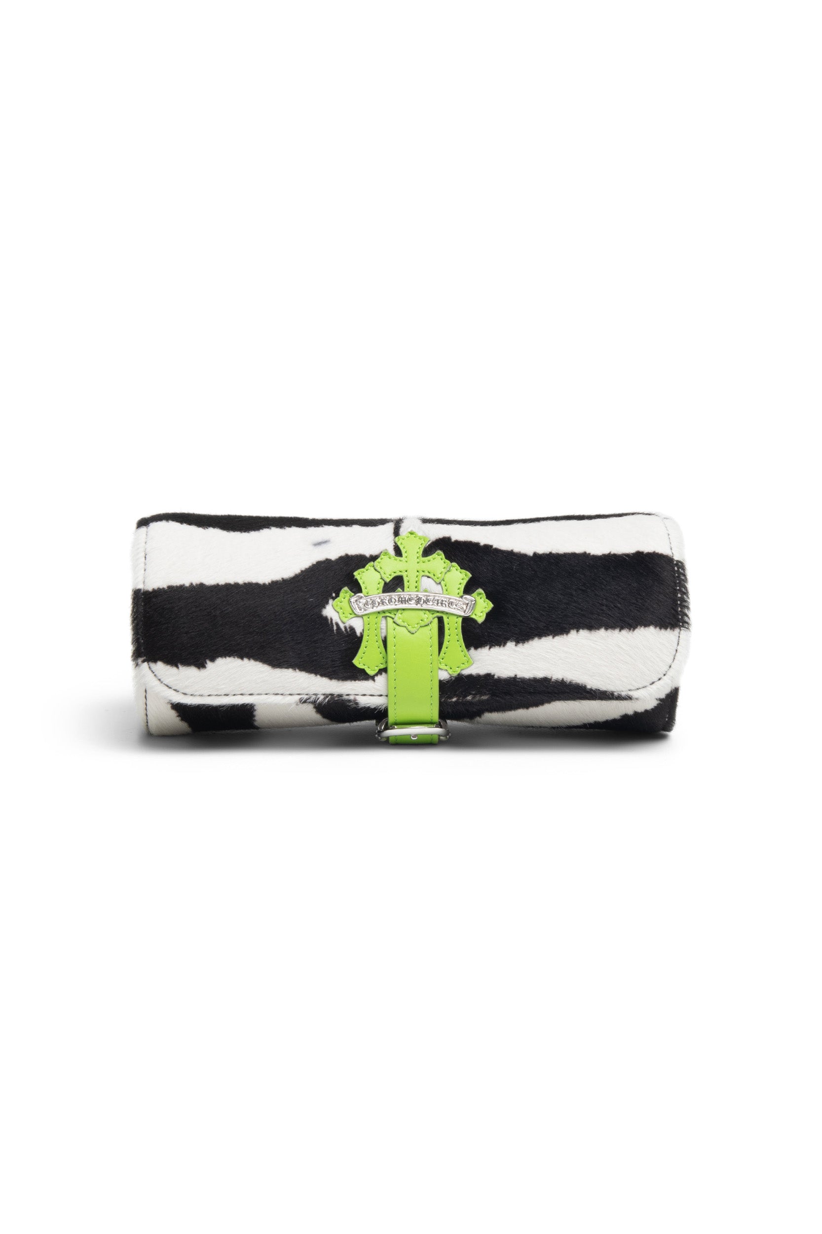 Chrome Hearts Cemetery Cross Patch Zebra Stripe Watch Roll - Xia Office