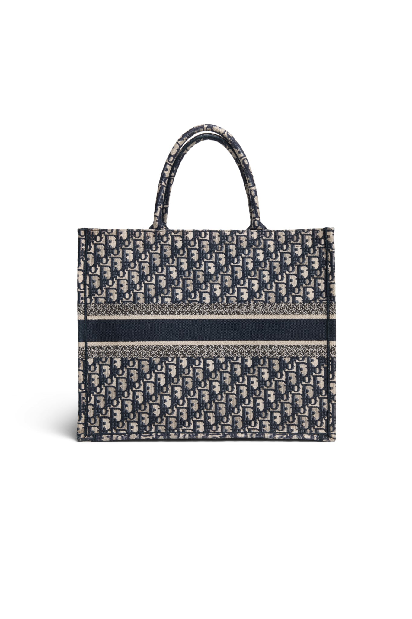 Dior Oblique Medium Book Tote Blue - Xia Office