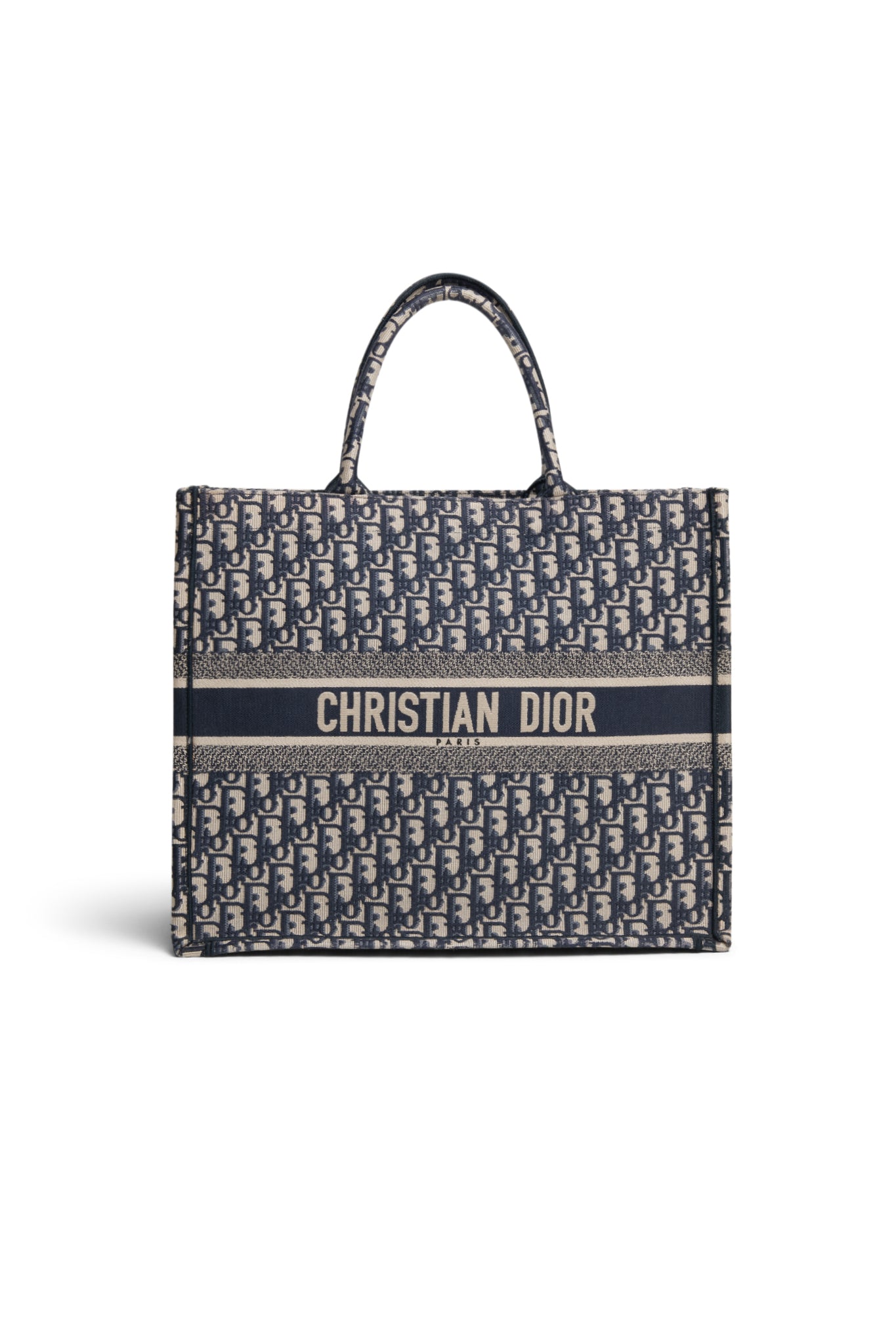 Dior Oblique Medium Book Tote Blue - Xia Office