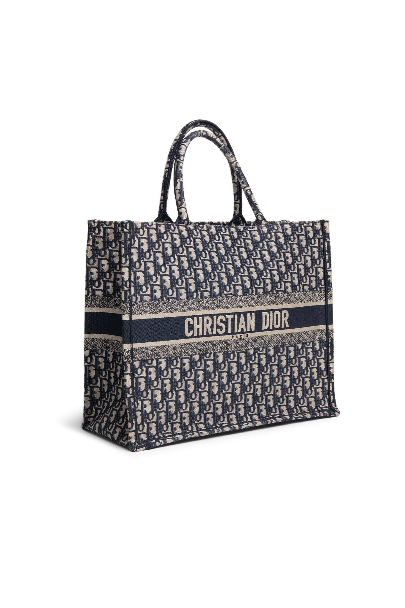 Dior Oblique Medium Book Tote Blue - Xia Office
