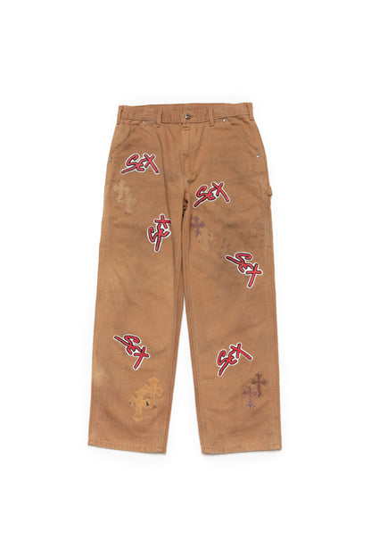 Chrome Hearts x Matty Boy Sex Records Carhartt Cross Patch Carpenter Pants - Xia Office