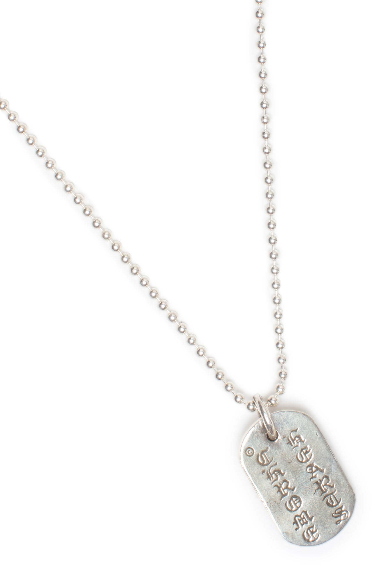Chrome Hearts Raised Maltese Cross Dog Tag Necklace - Xia Office