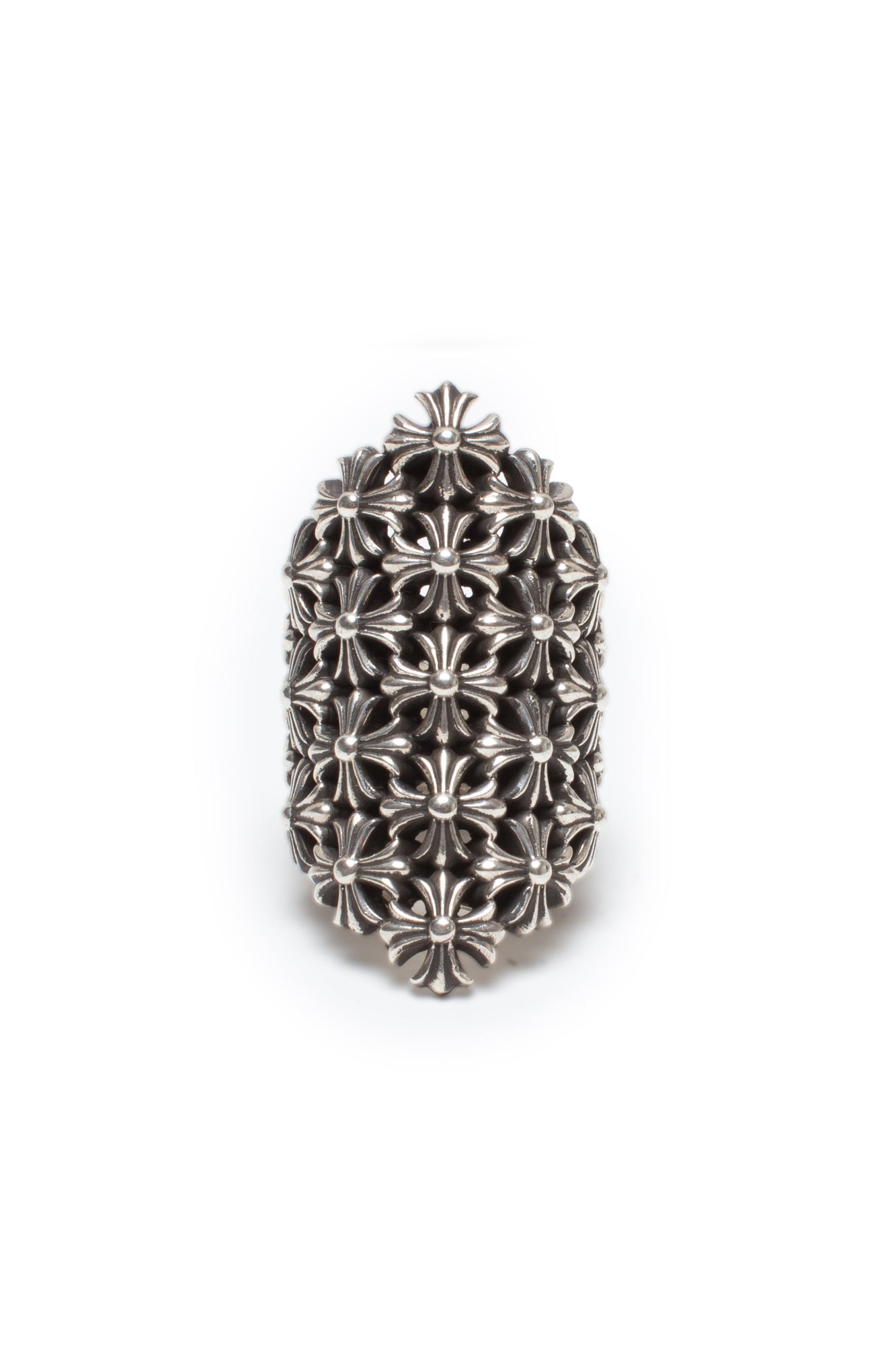 Chrome Hearts Large Cannoli Multi Cross Ring - Xia Office