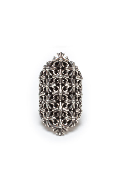 Chrome Hearts Large Cannoli Multi Cross Ring - Xia Office