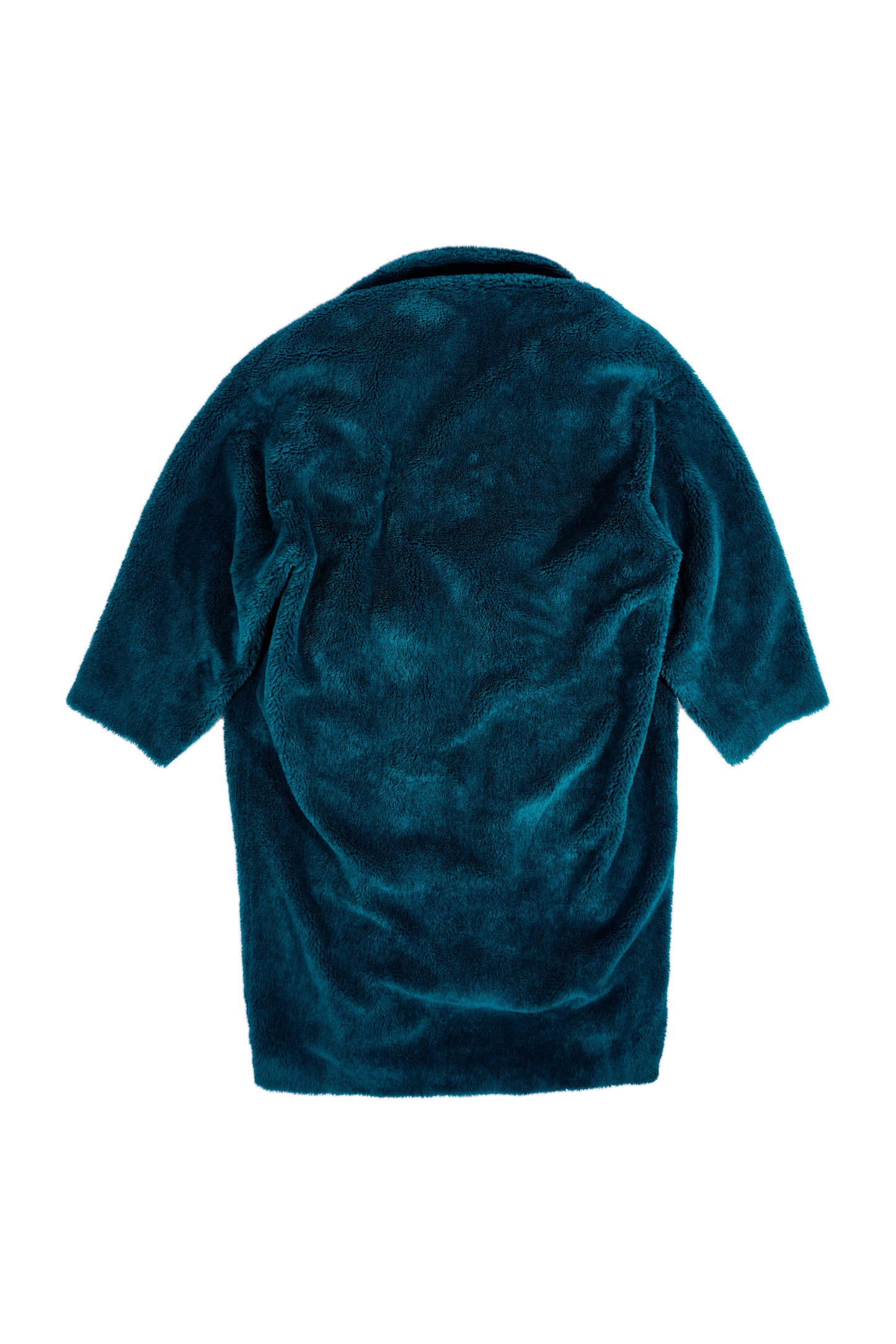 Balenciaga AW18 Teal Teddy Green Coat - Xia Office