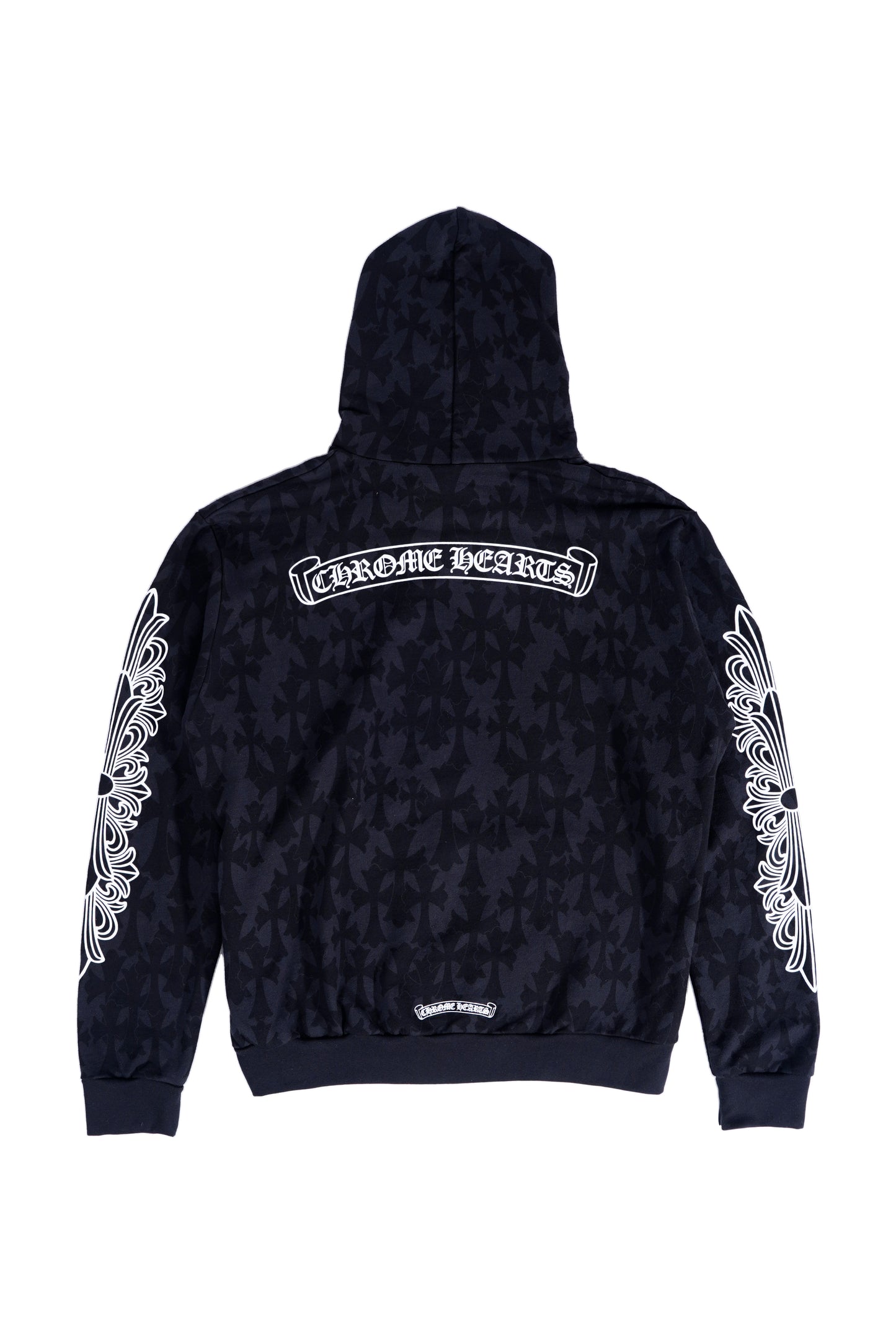 Chrome Hearts Plus Cross All Over Print Zip Up Hoodie - Xia Office