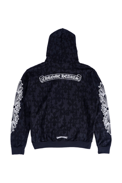 Chrome Hearts Plus Cross All Over Print Zip Up Hoodie - Xia Office