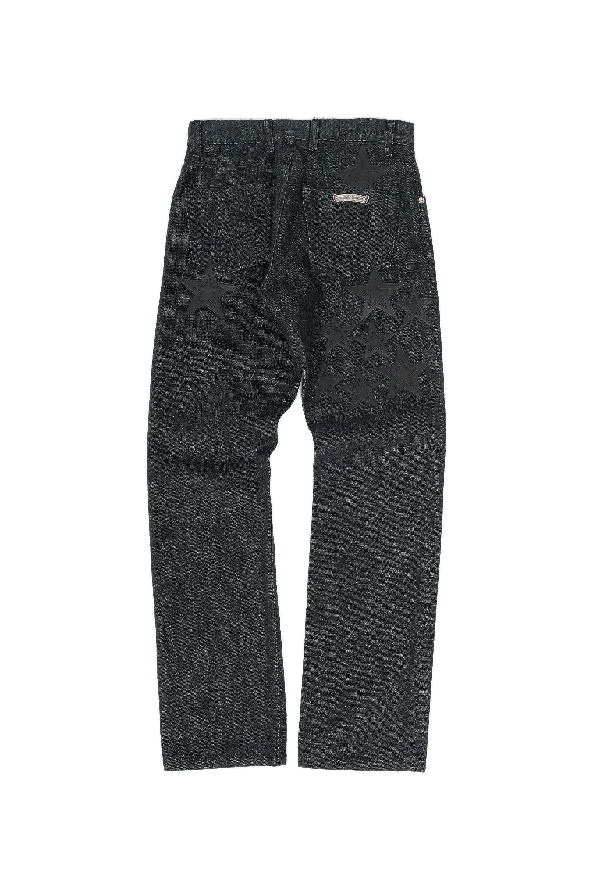 Chrome Hearts Black Star Patches Jeans - Xia Office