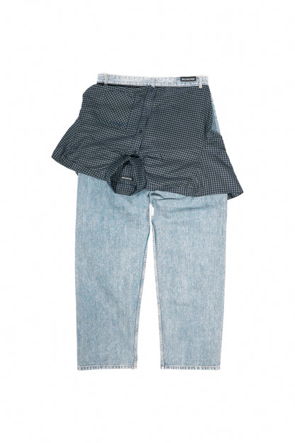 Balenciaga Hybrid Flannel Shirt Jeans - Xia Office