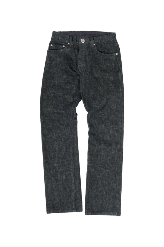 Chrome Hearts Black Star Patches Jeans - Xia Office