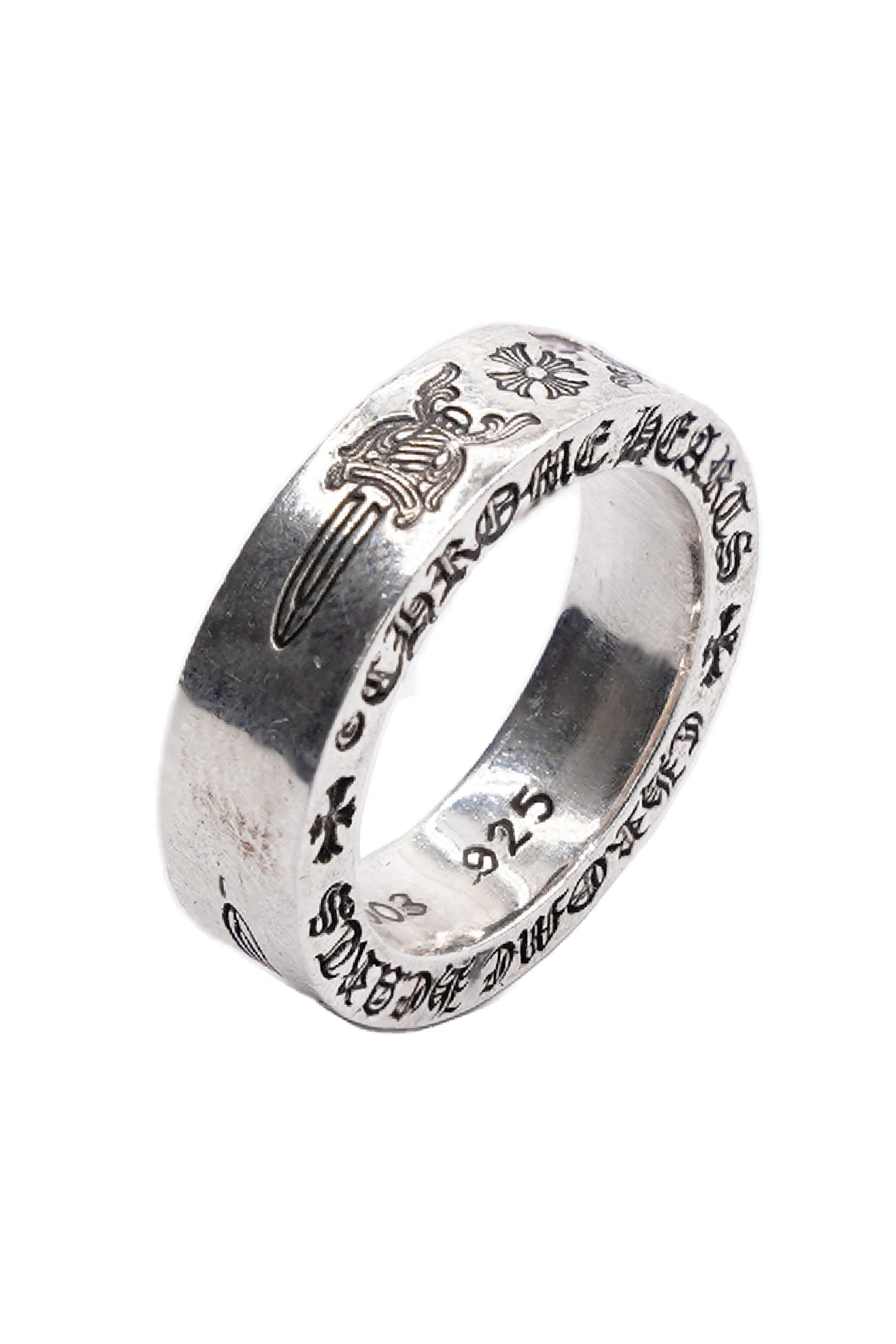Chrome Hearts 6mm Silver Spacer Dagger Ring - Xia Office