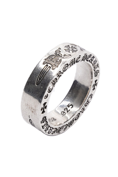 Chrome Hearts 6mm Silver Spacer Dagger Ring - Xia Office
