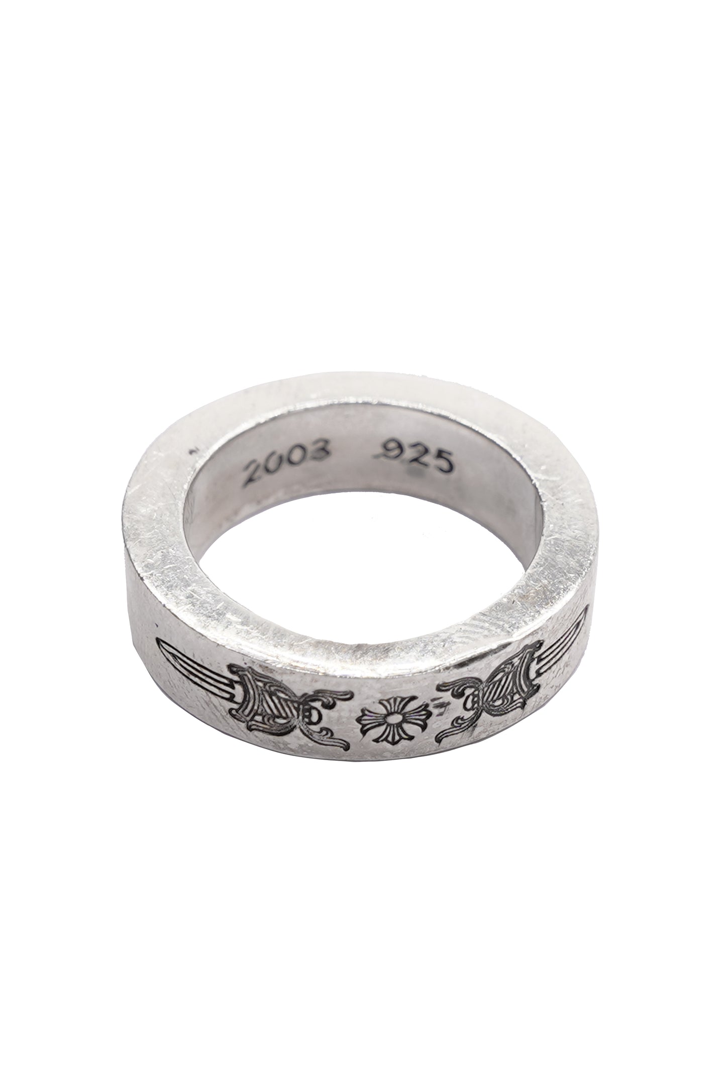 Chrome Hearts 6mm Silver Spacer Dagger Ring - Xia Office