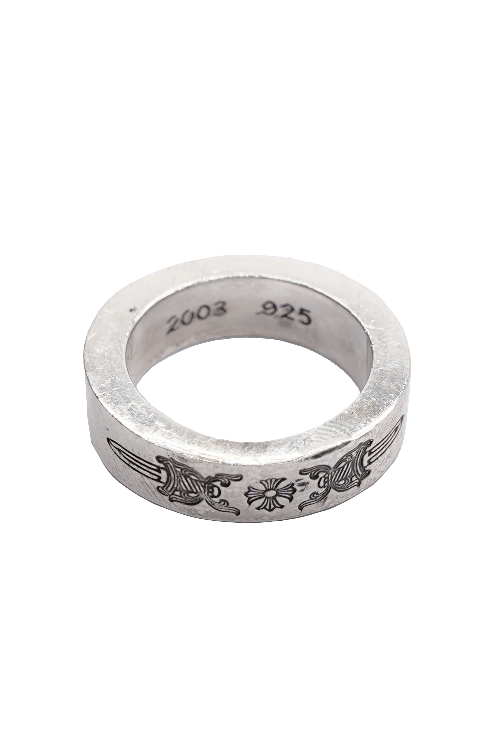 Chrome Hearts 6mm Silver Spacer Dagger Ring - Xia Office