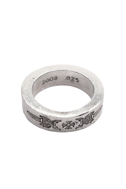 Chrome Hearts 6mm Silver Spacer Dagger Ring - Xia Office