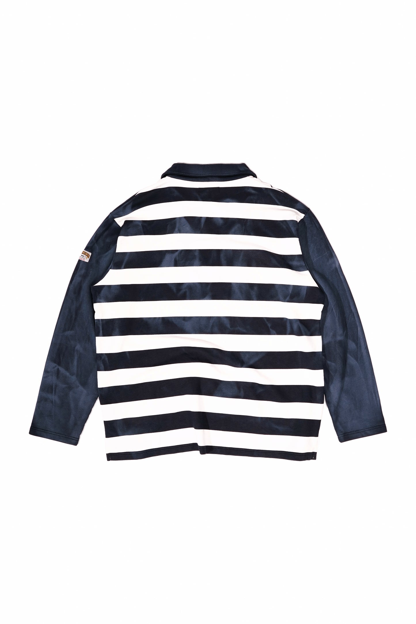 Martine Rose Oversized 1/4 Zip Striped Polo Sweatshirt - Xia Office