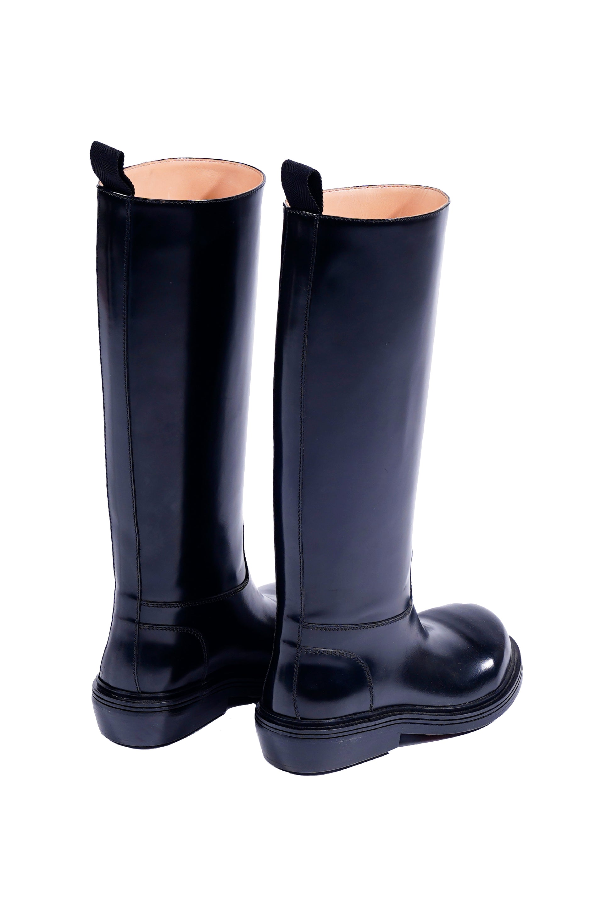 Bottega Veneta Leather Tall Fireman Boots - Xia Office